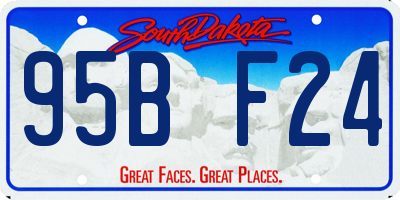 SD license plate 95BF24