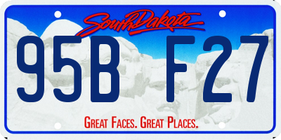 SD license plate 95BF27