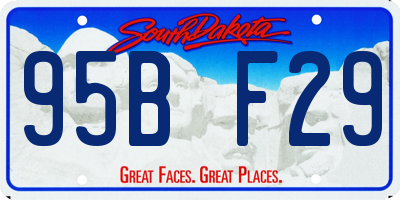 SD license plate 95BF29