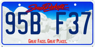 SD license plate 95BF37