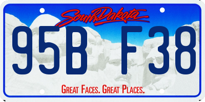 SD license plate 95BF38