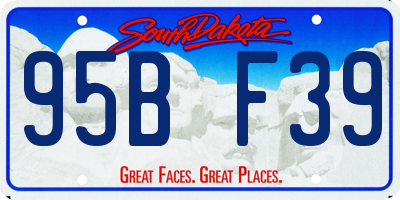 SD license plate 95BF39