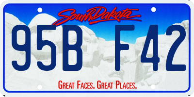 SD license plate 95BF42