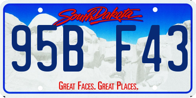SD license plate 95BF43