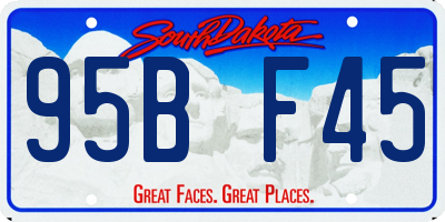 SD license plate 95BF45