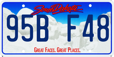 SD license plate 95BF48