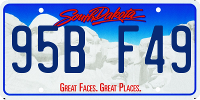 SD license plate 95BF49