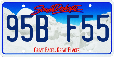 SD license plate 95BF55