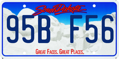 SD license plate 95BF56