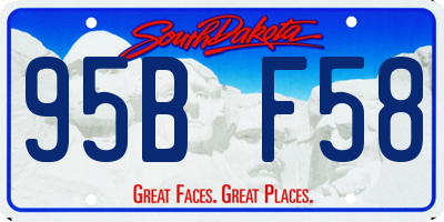 SD license plate 95BF58