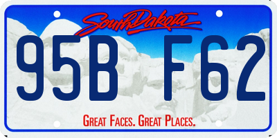 SD license plate 95BF62