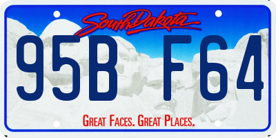 SD license plate 95BF64
