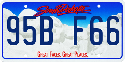 SD license plate 95BF66