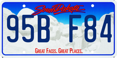 SD license plate 95BF84
