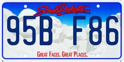SD license plate 95BF86