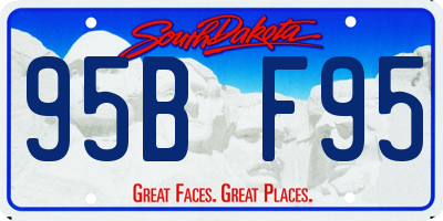 SD license plate 95BF95