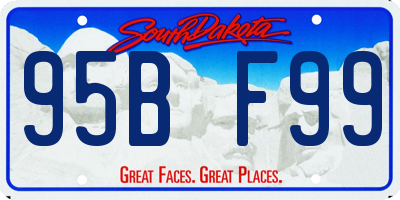 SD license plate 95BF99