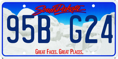 SD license plate 95BG24
