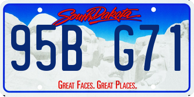 SD license plate 95BG71
