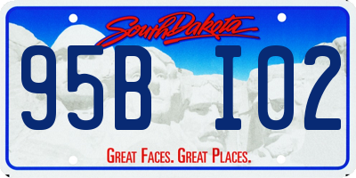 SD license plate 95BI02