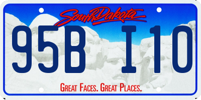 SD license plate 95BI10