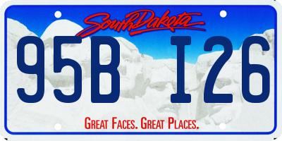 SD license plate 95BI26