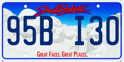SD license plate 95BI30