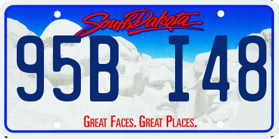 SD license plate 95BI48