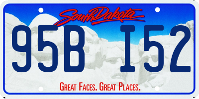 SD license plate 95BI52