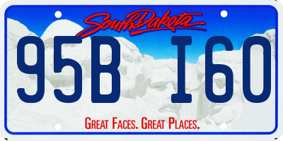 SD license plate 95BI60