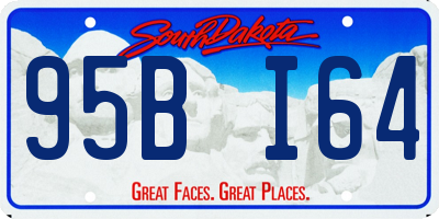 SD license plate 95BI64