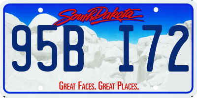 SD license plate 95BI72