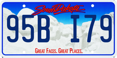 SD license plate 95BI79