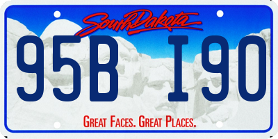 SD license plate 95BI90
