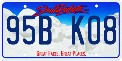 SD license plate 95BK08
