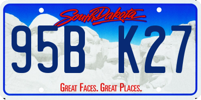 SD license plate 95BK27