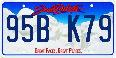 SD license plate 95BK79