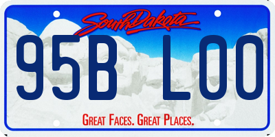 SD license plate 95BL00