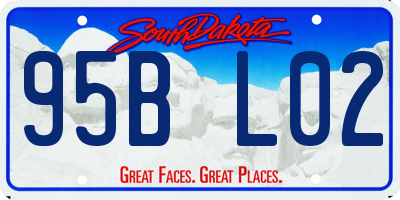SD license plate 95BL02