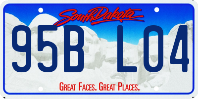 SD license plate 95BL04