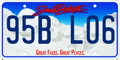 SD license plate 95BL06