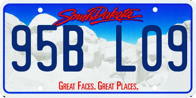 SD license plate 95BL09