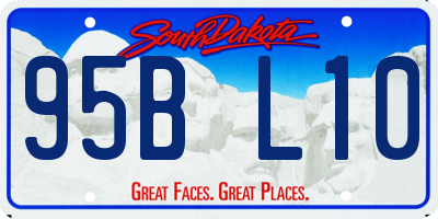 SD license plate 95BL10