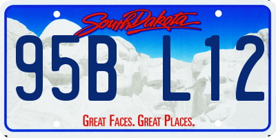 SD license plate 95BL12