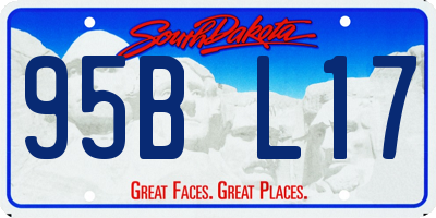 SD license plate 95BL17