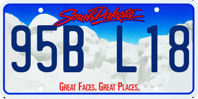 SD license plate 95BL18
