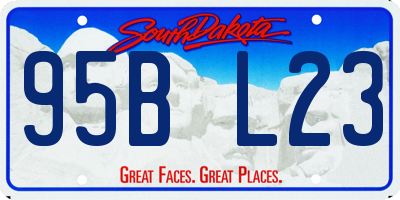 SD license plate 95BL23
