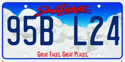 SD license plate 95BL24