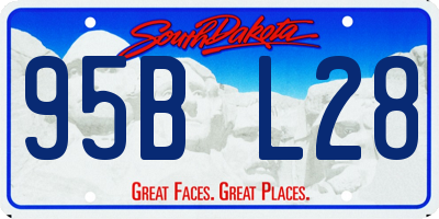 SD license plate 95BL28