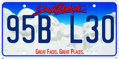 SD license plate 95BL30
